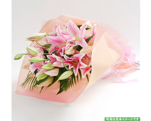 オリエンタルリリーの花束